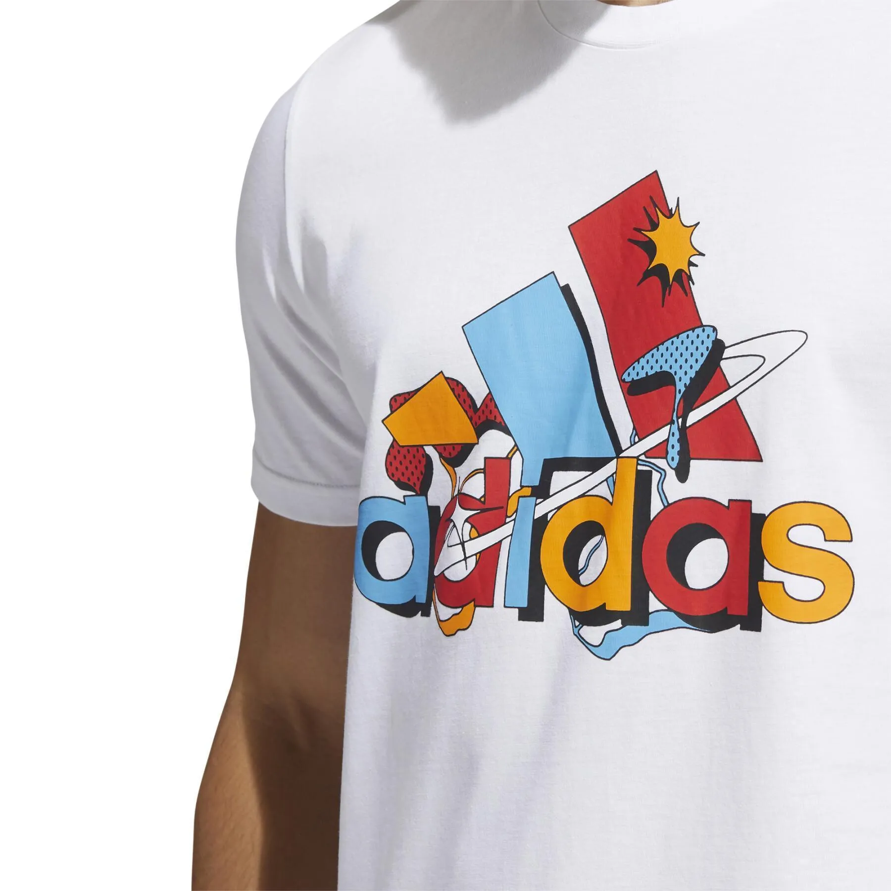 T-SHIRT ADIDAS UOMO MAGLIA TRAINING FITNESS BIANCA COLORS