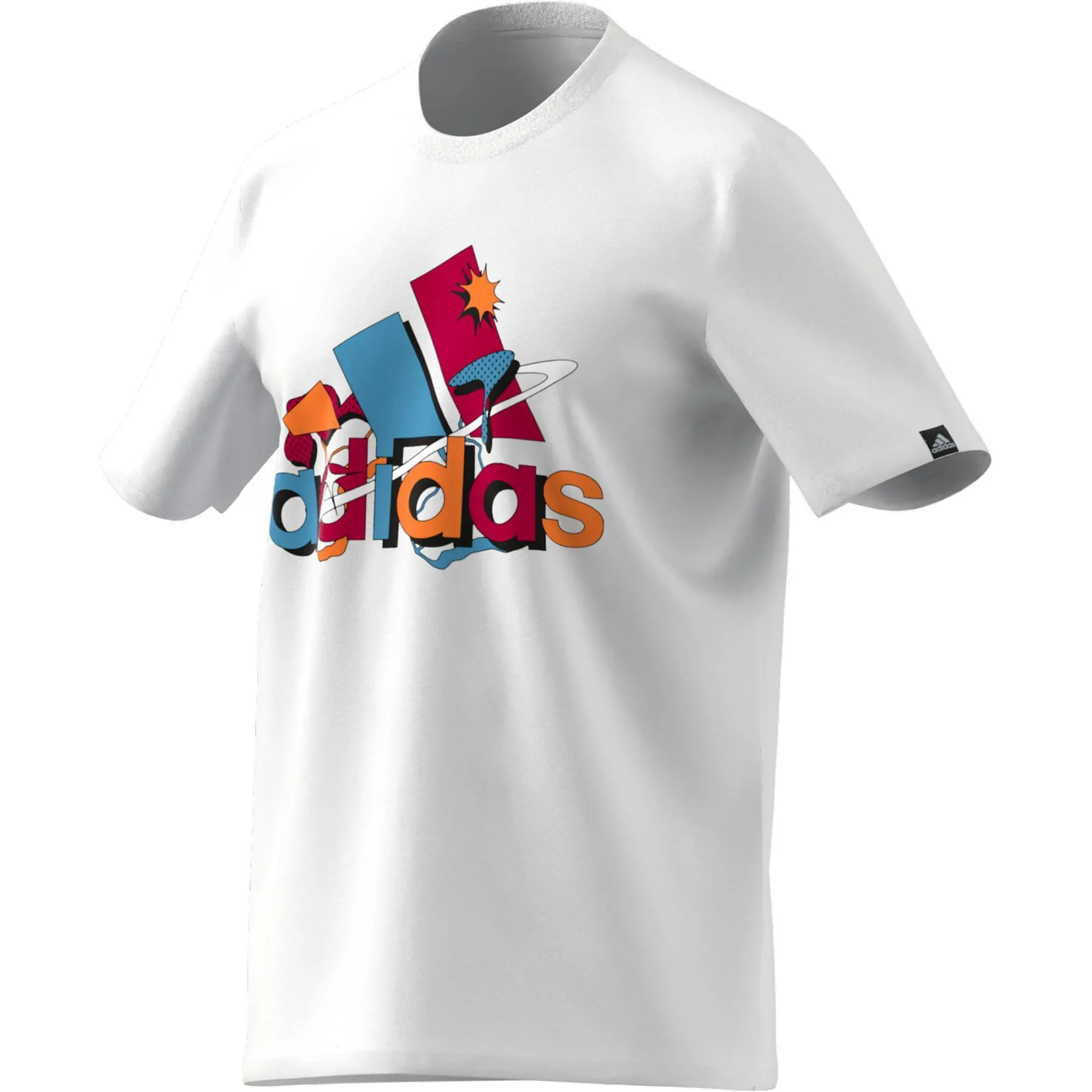 T-SHIRT ADIDAS UOMO MAGLIA TRAINING FITNESS BIANCA COLORS