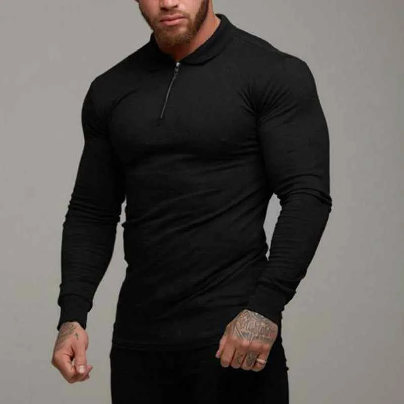 T-Shirt Men Longsleeve Polo Shirt - Long Sleeve Polo Shirt Men Casual Wear