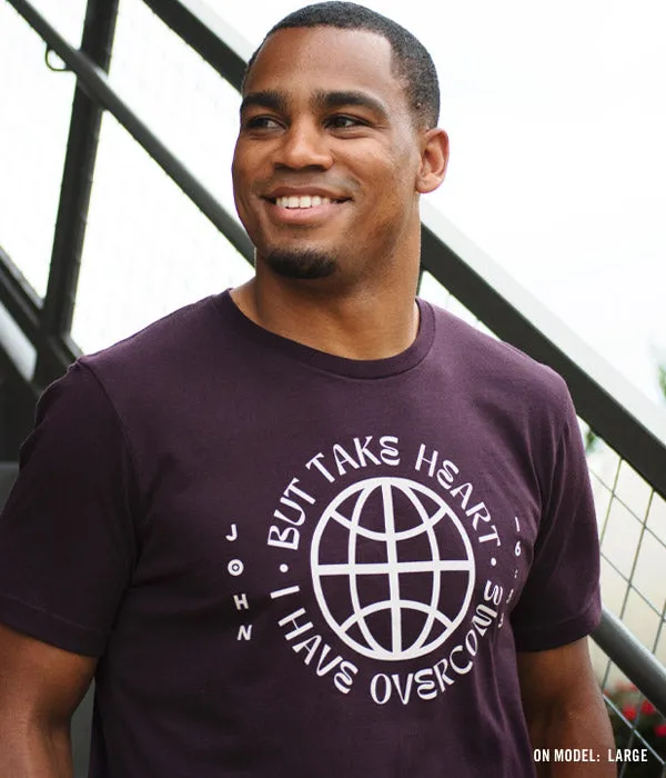 Take Heart Tee - Oxblood Black
