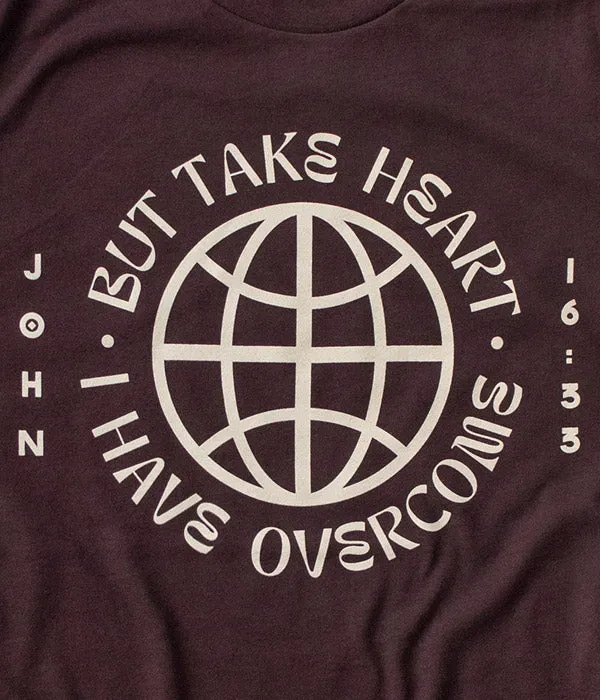 Take Heart Tee - Oxblood Black