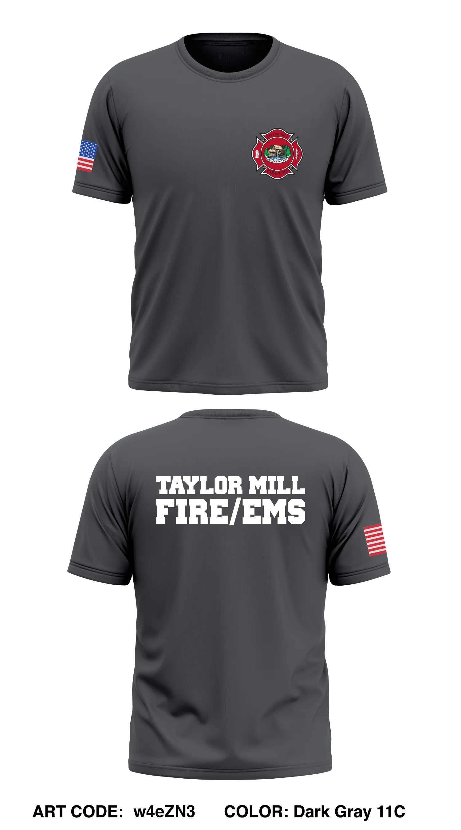 Taylor Mill Fire/EMS Store 1 Core Men's SS Performance Tee - w4eZN3