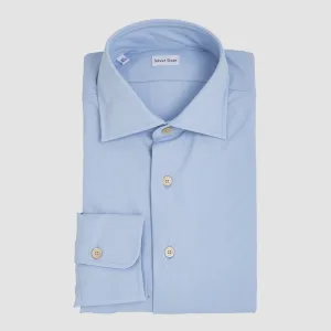 Tecno Stretch Easy Care Solid Sport Shirt Light Blue Tecno