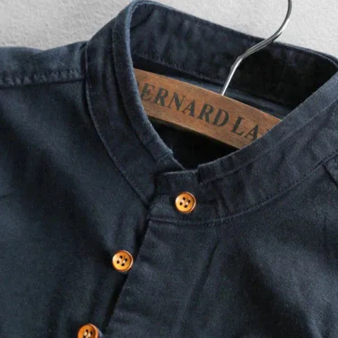 The Benjamin™ | Stylish Men's Slim Fit Shirt with Stand-up Collar