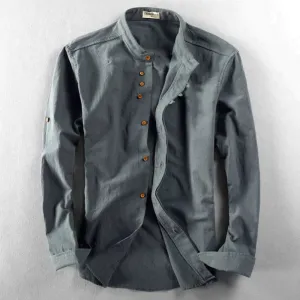 The Benjamin™ | Stylish Men's Slim Fit Shirt with Stand-up Collar
