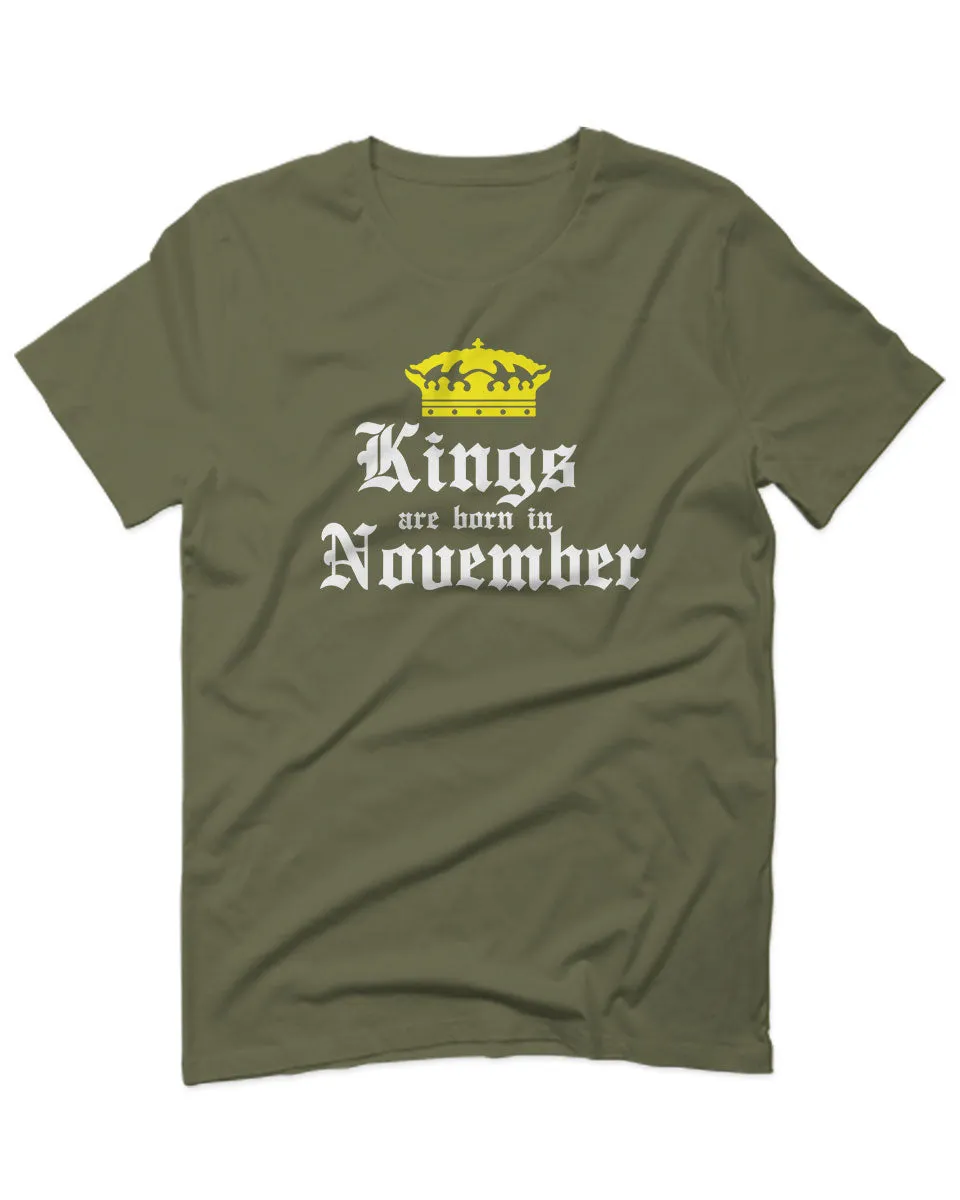 The Best Birthday Gift Kings are Born in November For men T Shirt
