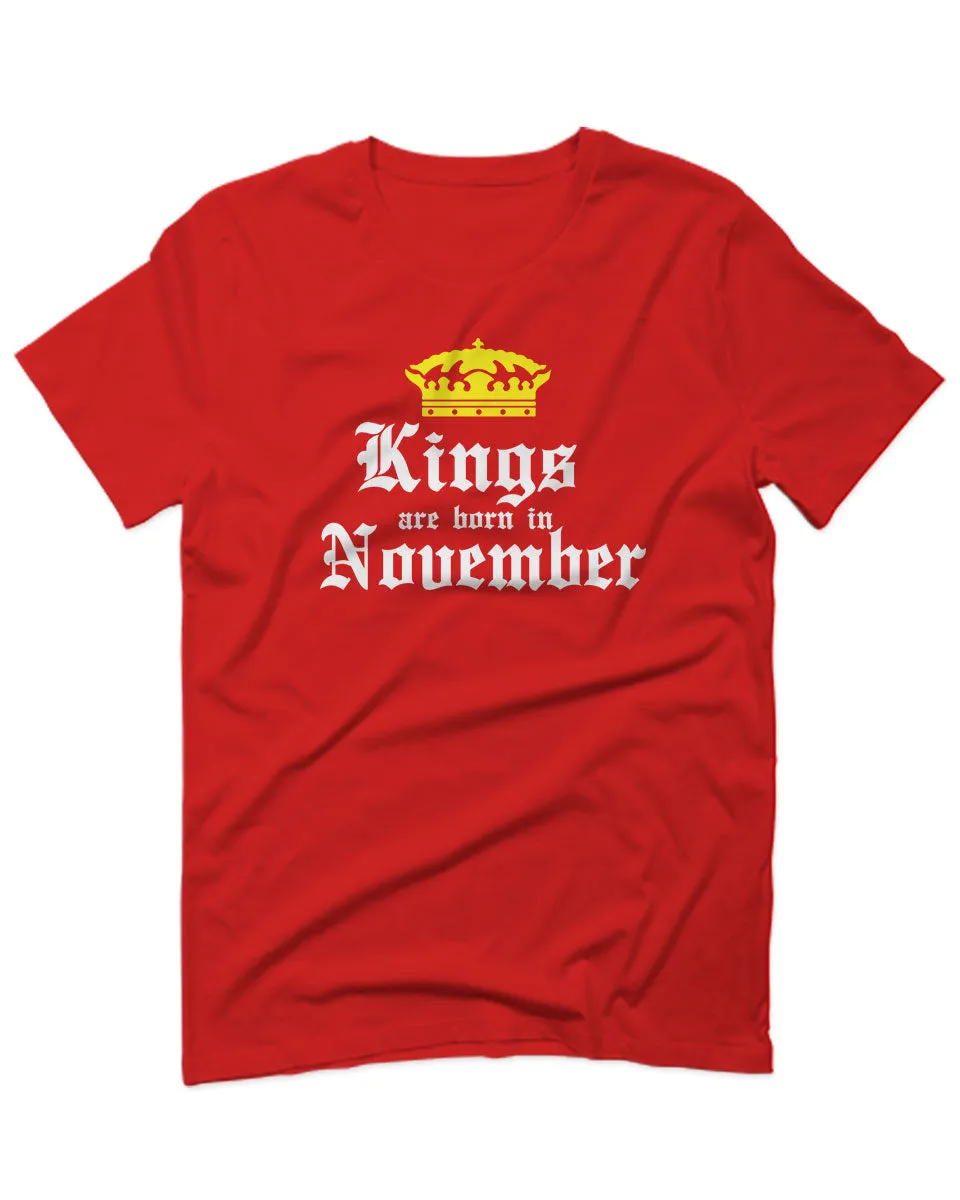 The Best Birthday Gift Kings are Born in November For men T Shirt