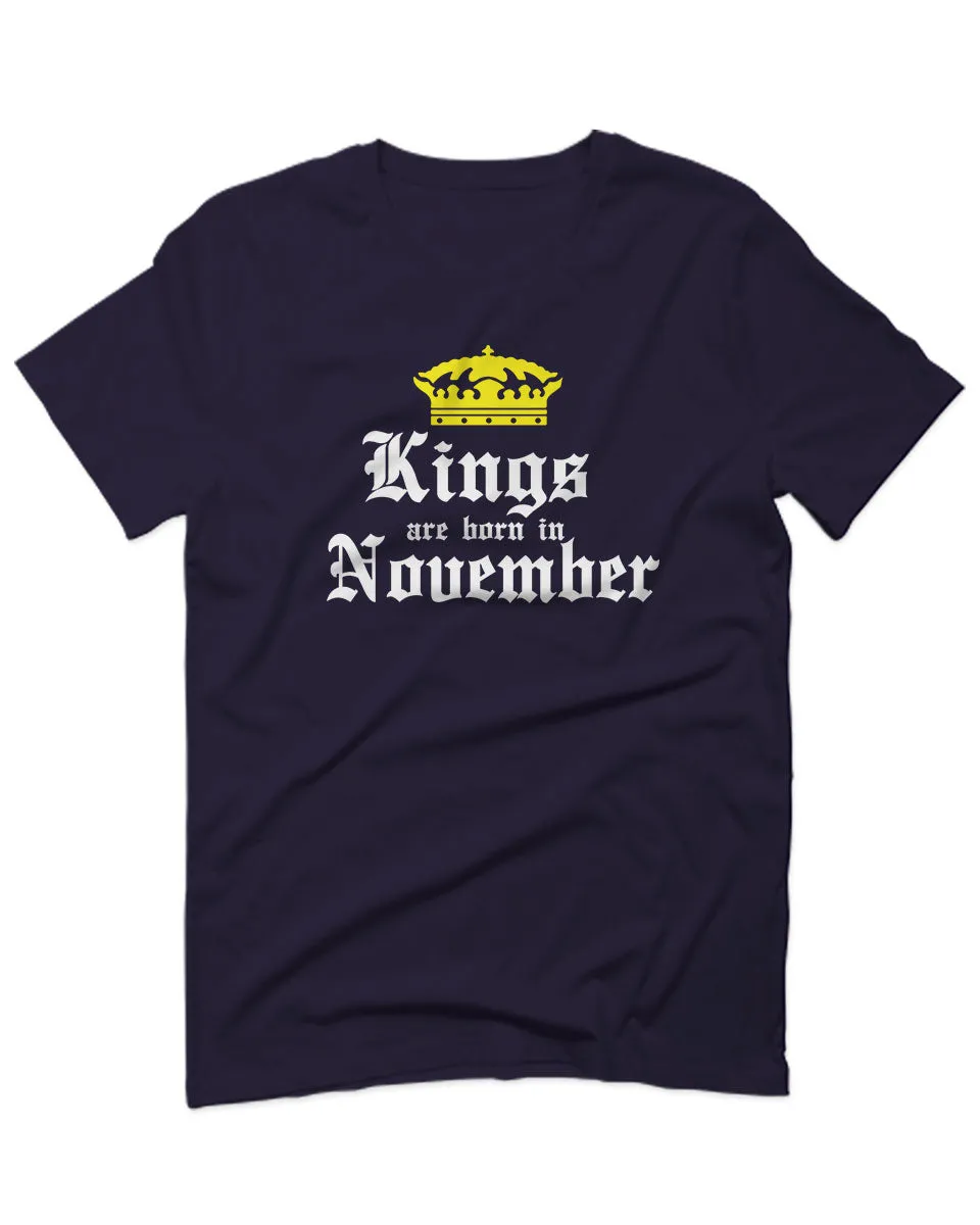 The Best Birthday Gift Kings are Born in November For men T Shirt