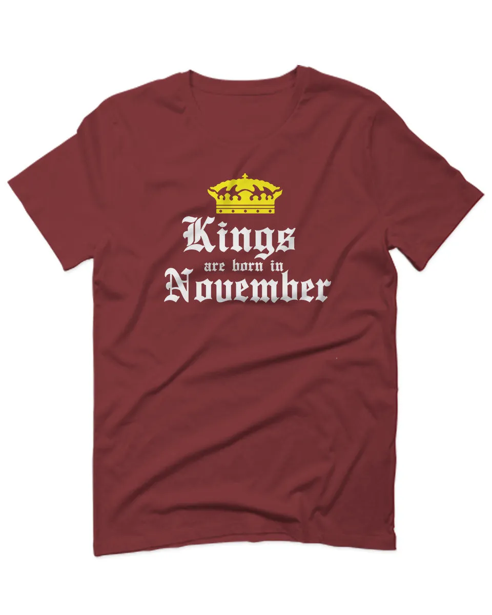 The Best Birthday Gift Kings are Born in November For men T Shirt