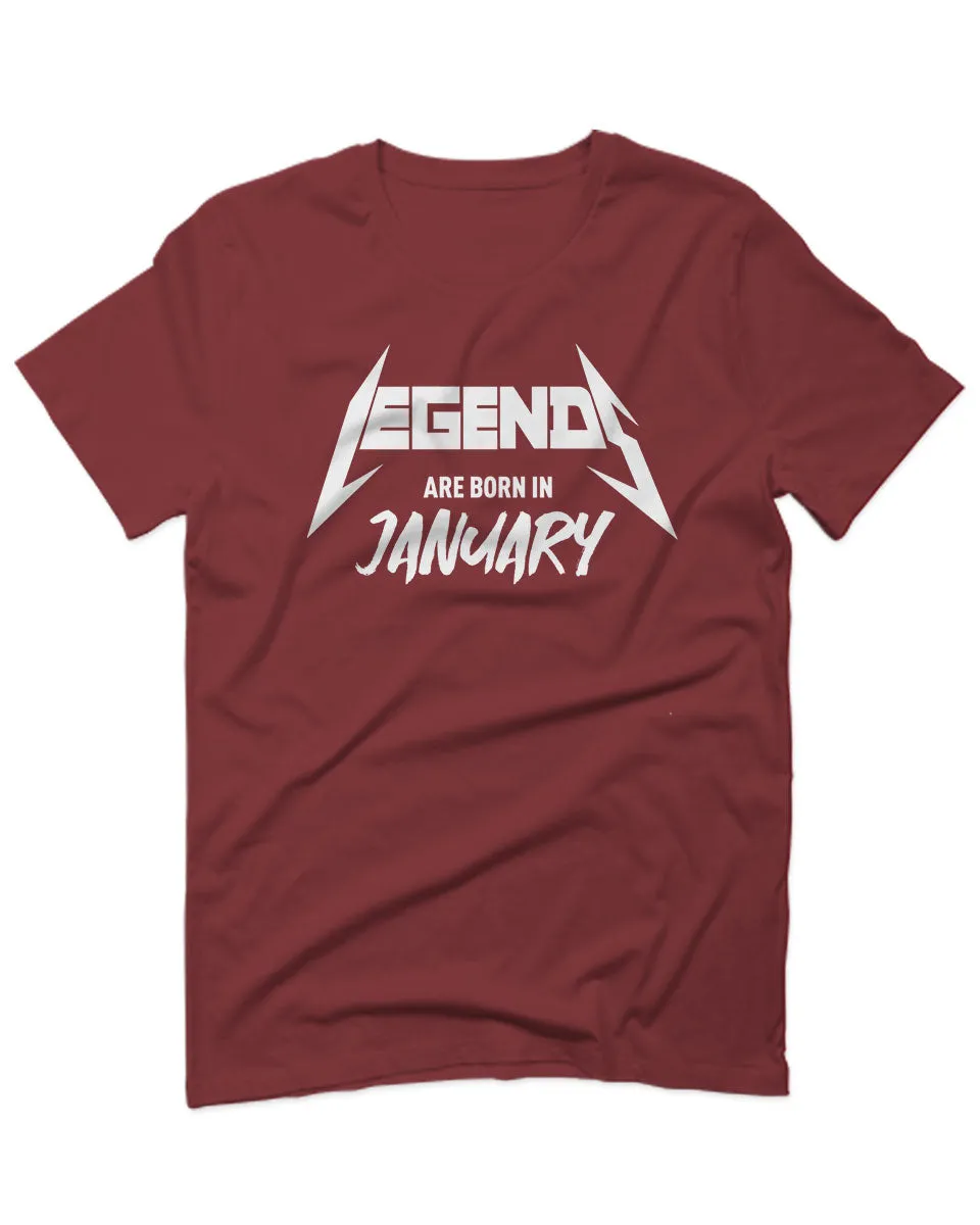 The Best Birthday Gift Legends are Born in January For men T Shirt