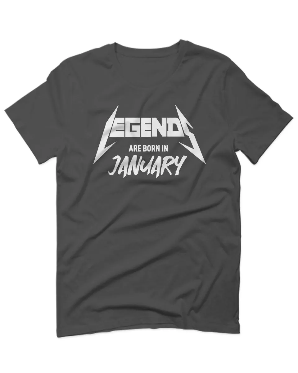 The Best Birthday Gift Legends are Born in January For men T Shirt