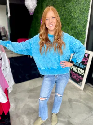 The Drew Acid Wash Sweatshirt