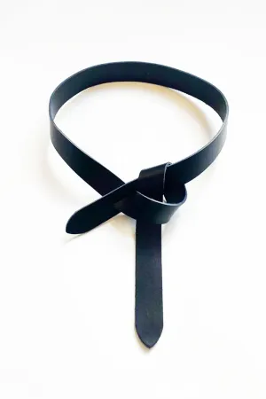 The Easy Leather Belt - Black