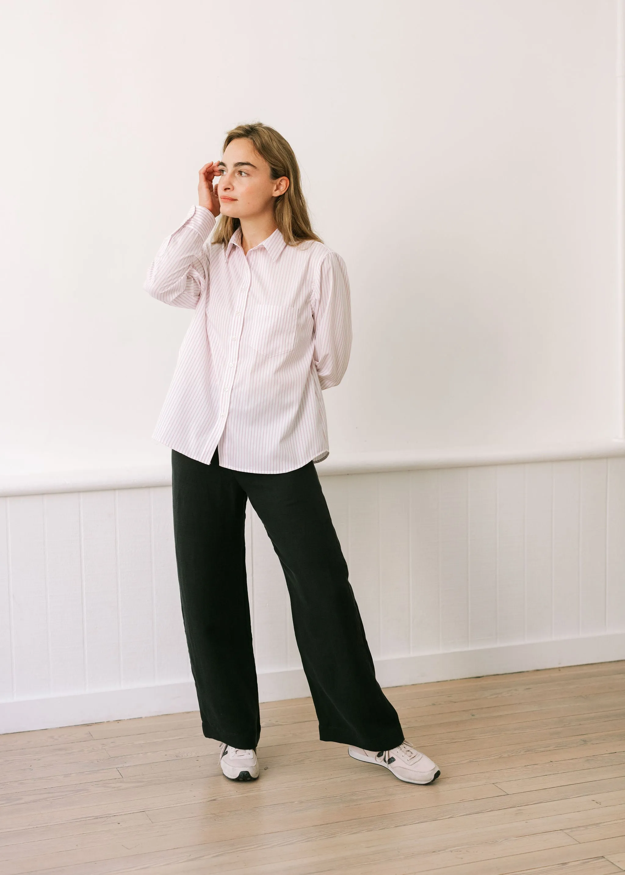 The Loren Top - Pink Stripe