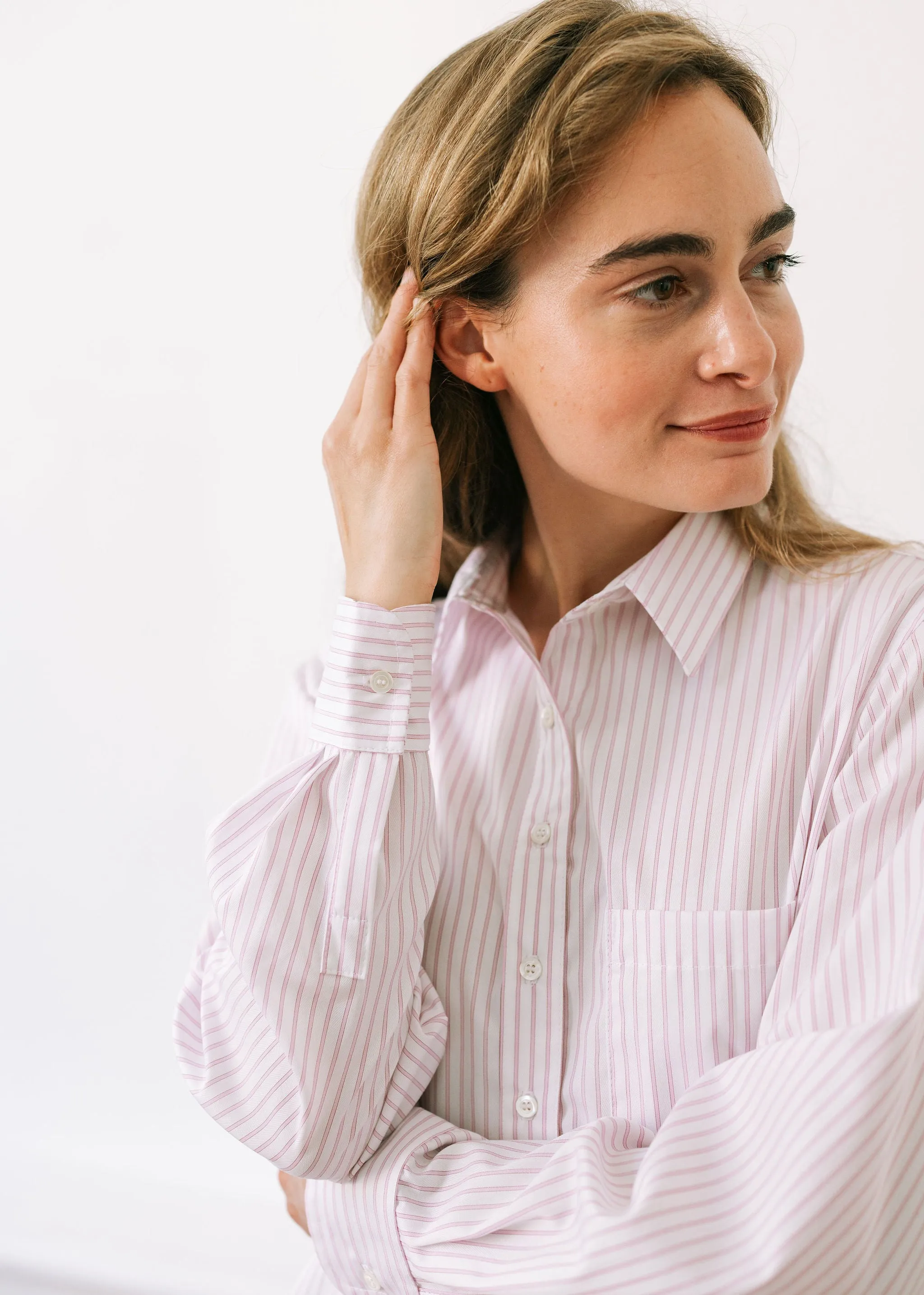 The Loren Top - Pink Stripe