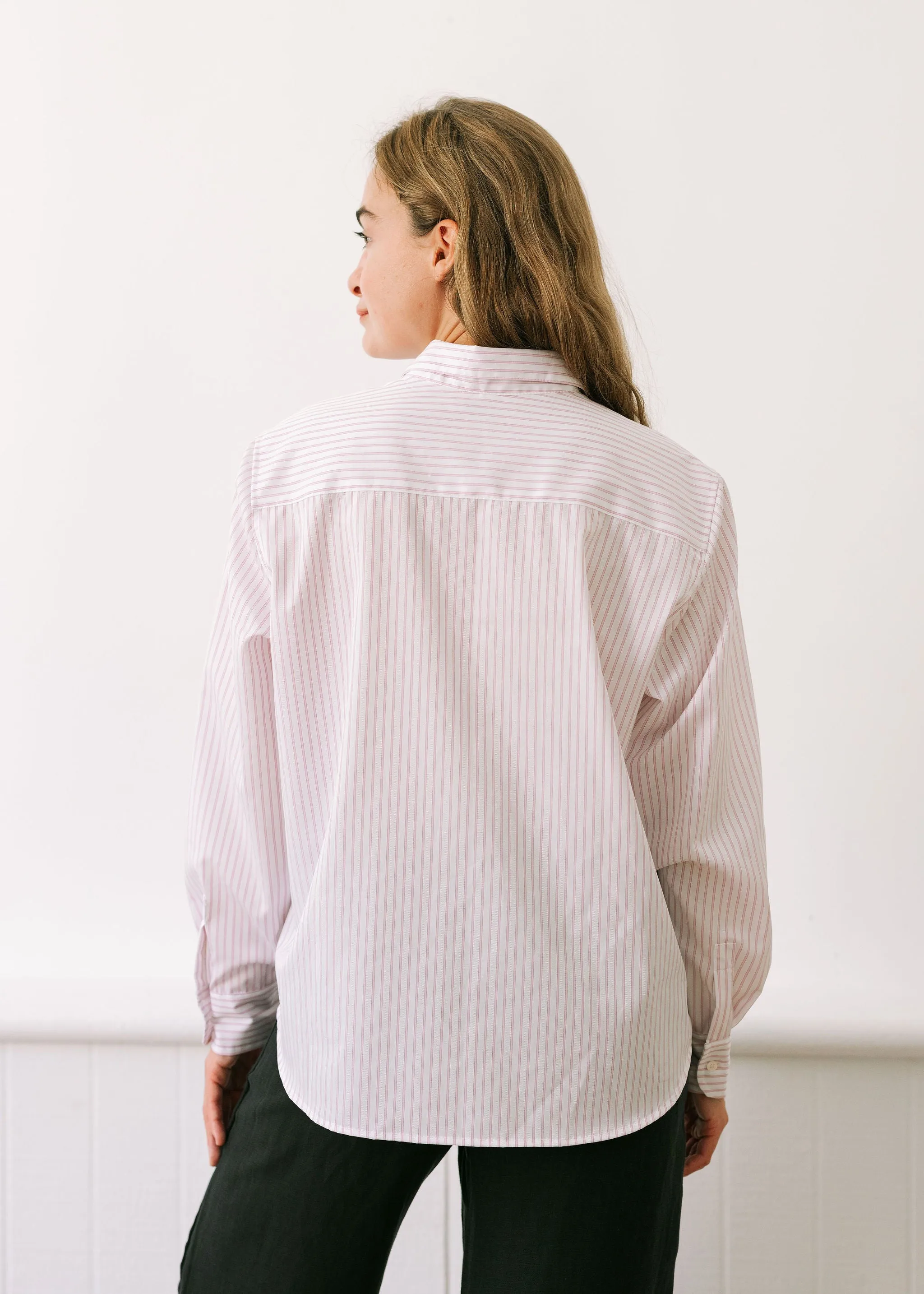 The Loren Top - Pink Stripe