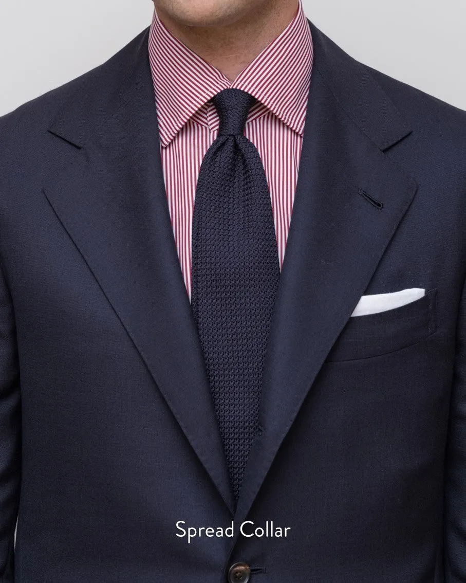 Thomas Mason Light Blue Stripe Non-Iron Poplin 120s