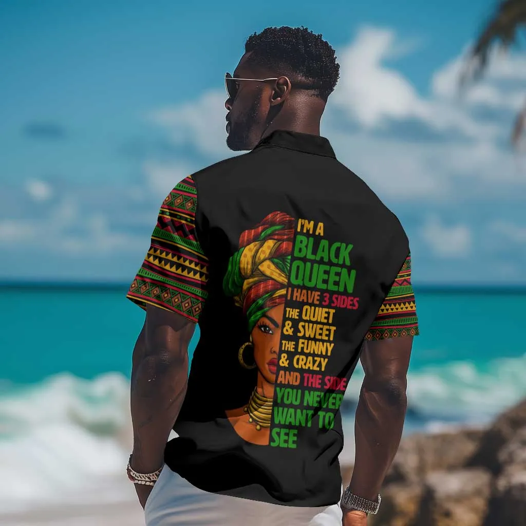 Three Sides Of Me Hawaiian Shirt African Women Black Queen DT02