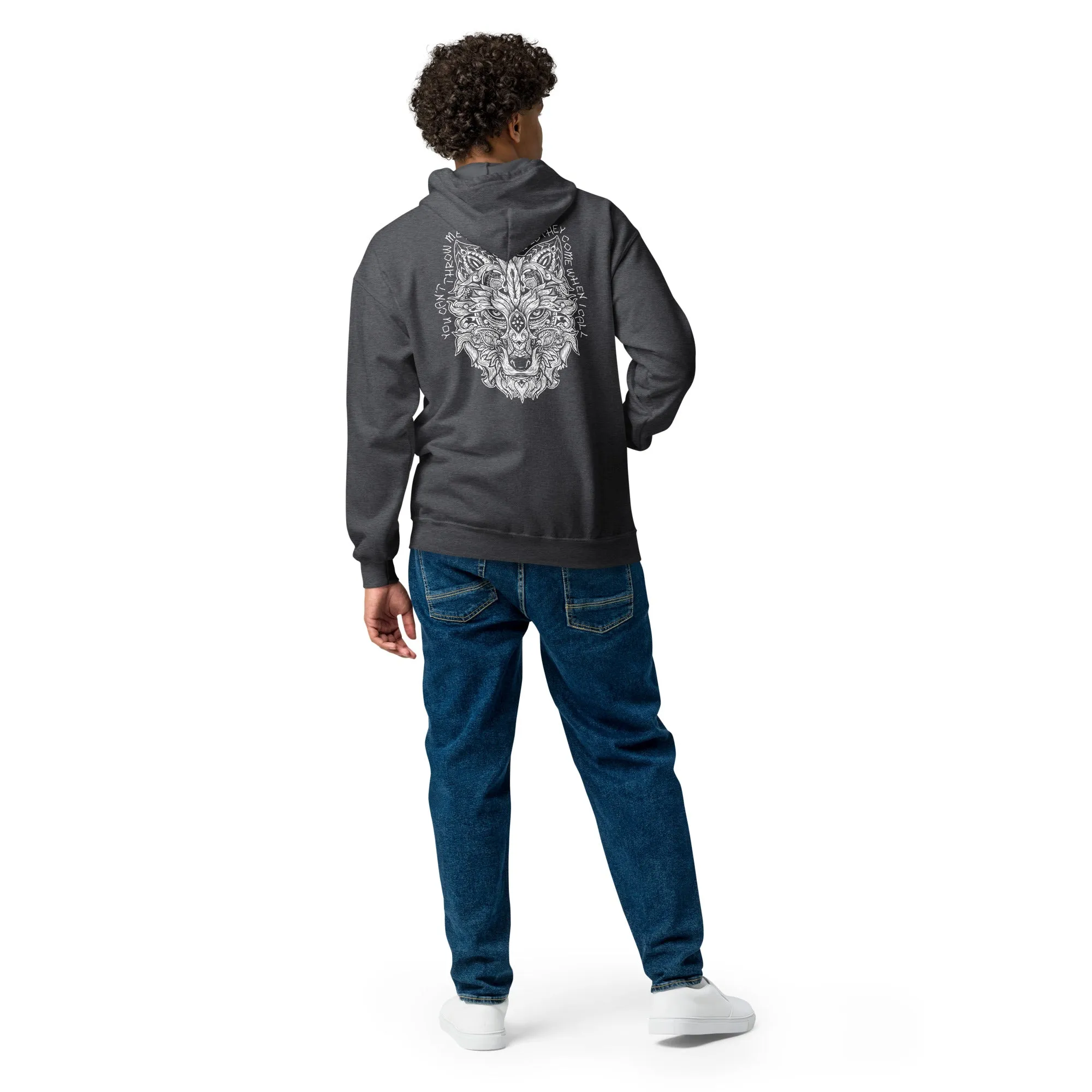 Throw Me to the Wolves Unisex heavy blend zip hoodie