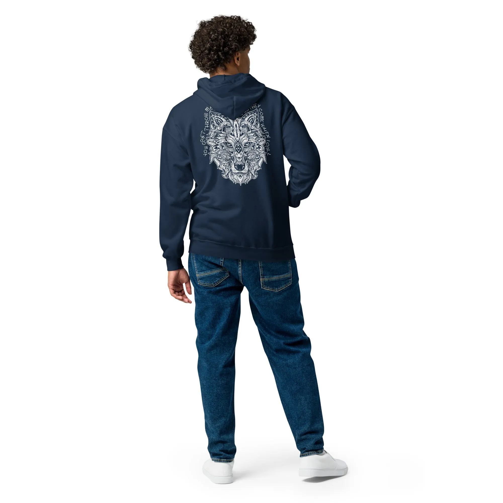 Throw Me to the Wolves Unisex heavy blend zip hoodie