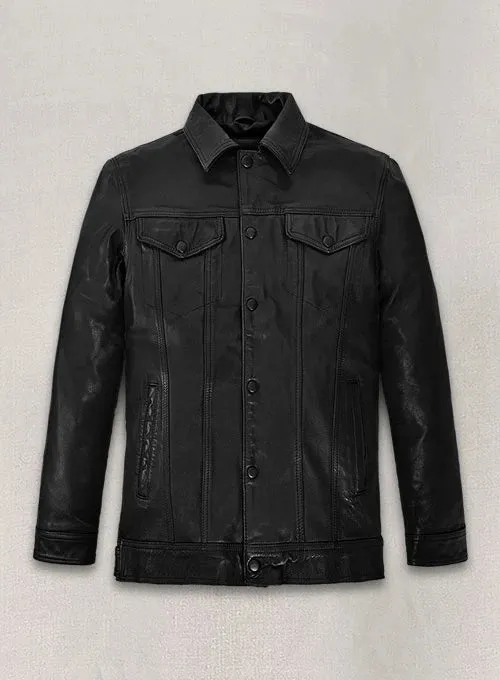 Tom Holland Uncharted Black Leather Jacket