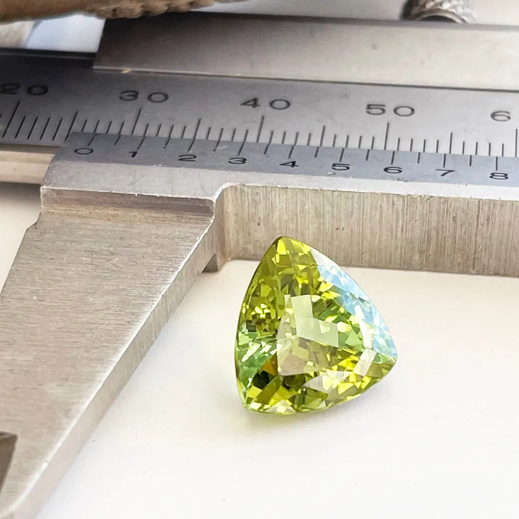 Tourmaline - Green Trilliant Cut - 5.92ct