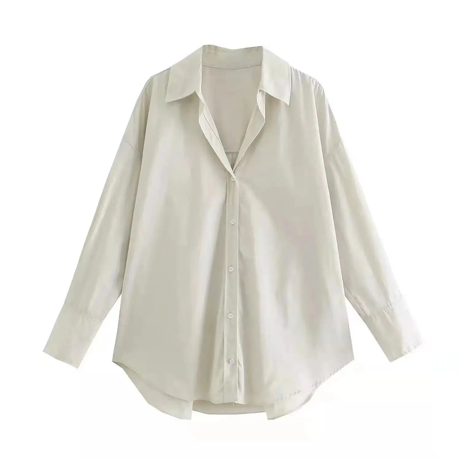 TRAF Women Multicolour Button Up Shirt