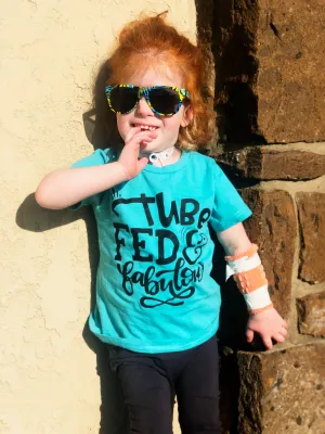 Tube Fed and Fabulous Kid's Tee Or Baby Bodysuit