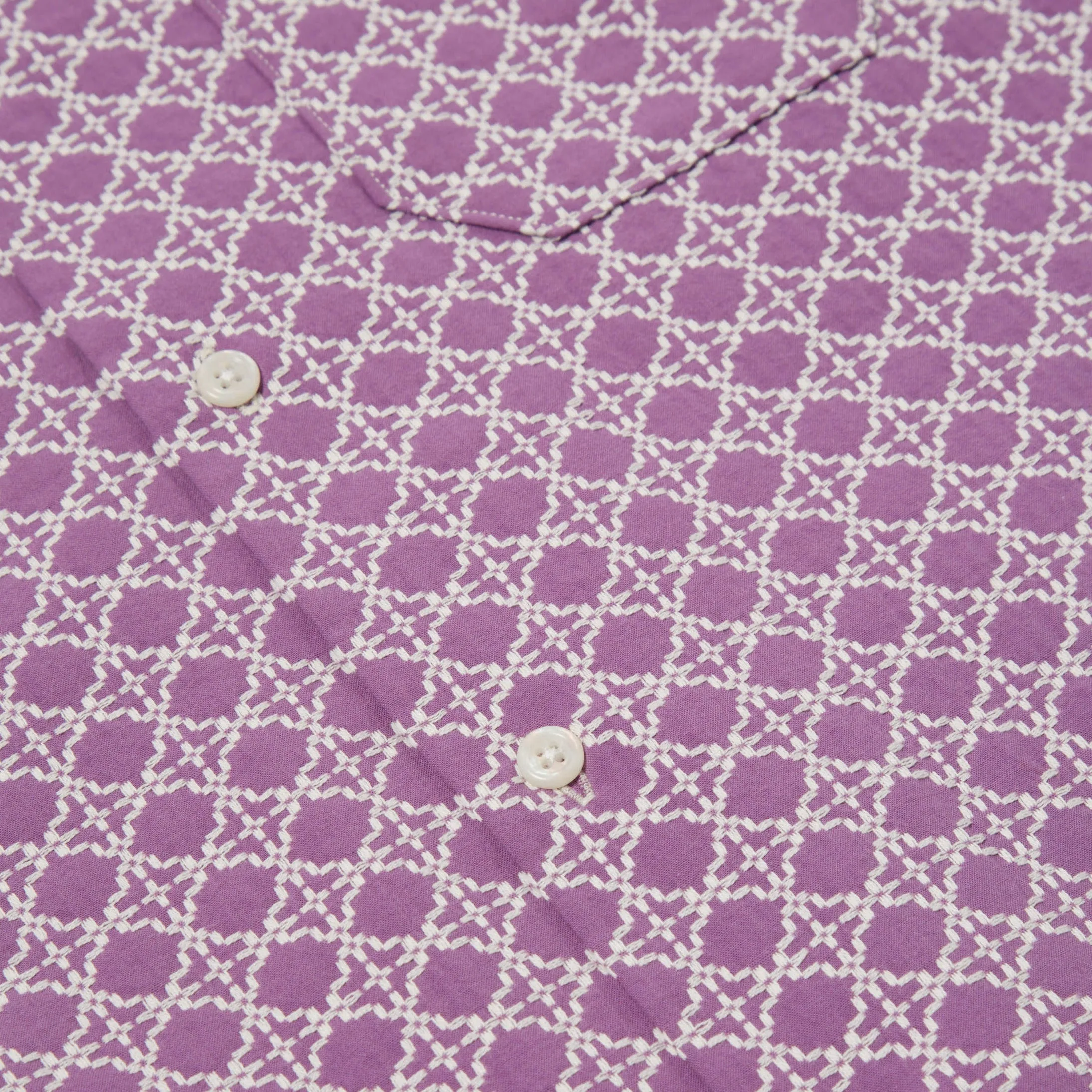 Universal Works Road Shirt Tile 2 Lilac