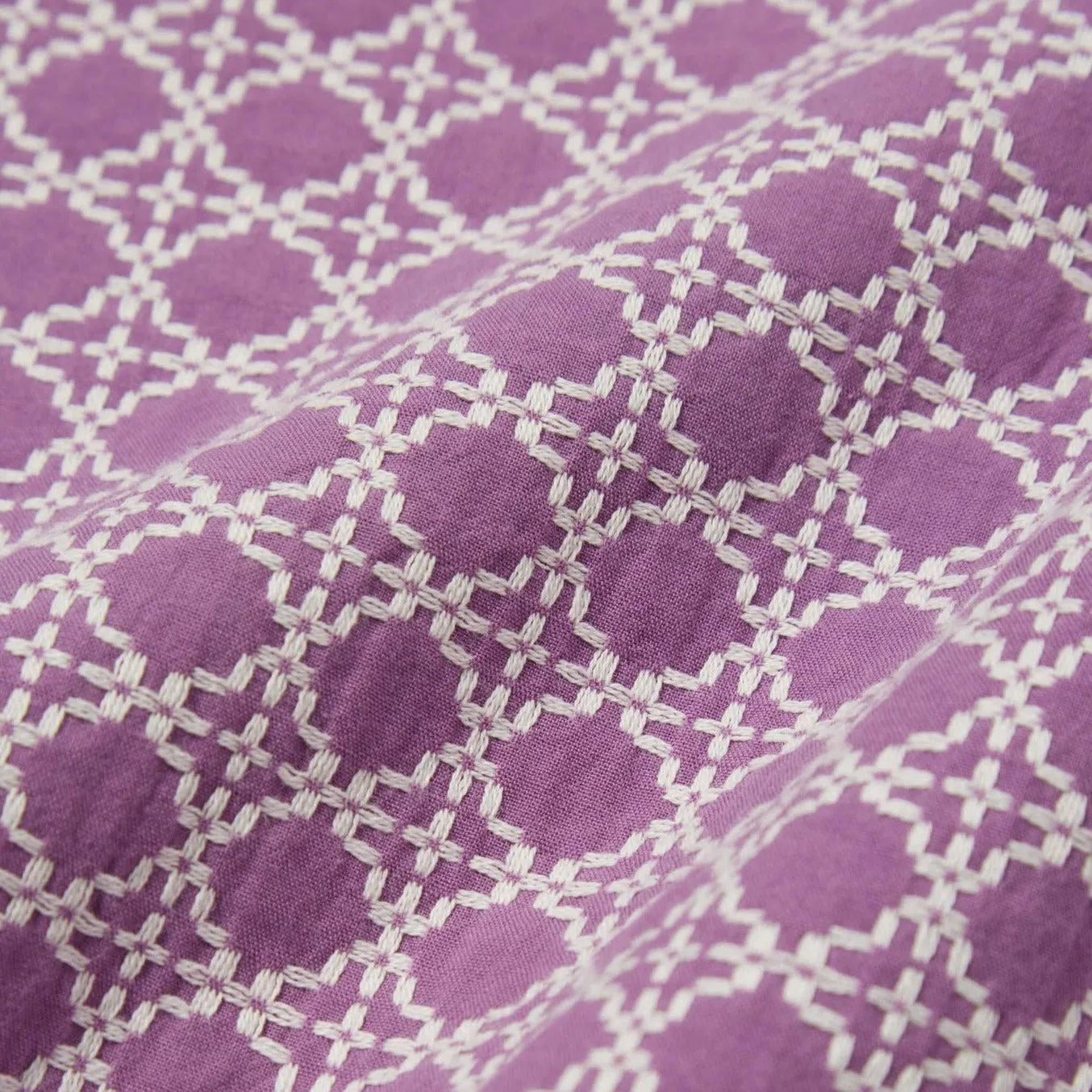 Universal Works Road Shirt Tile 2 Lilac