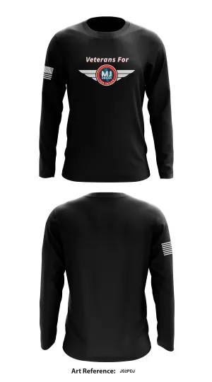 Veterans for MJ Store 1 Core Men's LS Performance Tee - js2pDj