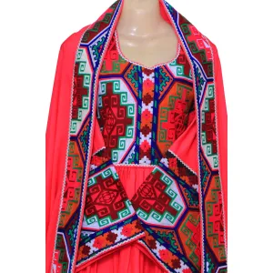 Vibrant Kameez with Dupatta | Authentic Afghan Fashion Nk-261