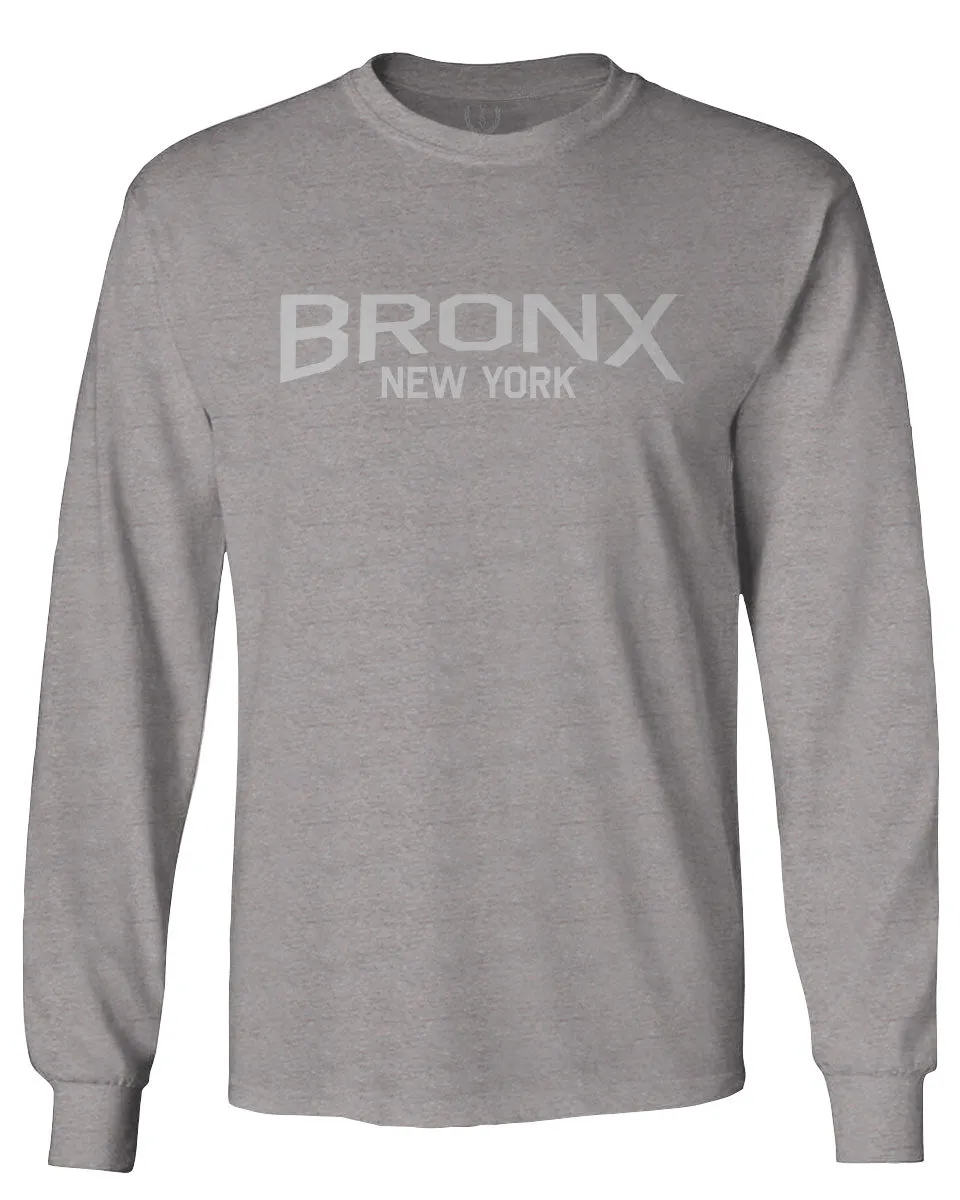 Vintage New York Bronx NYC Cool Hipster Street wear mens Long sleeve t shirt