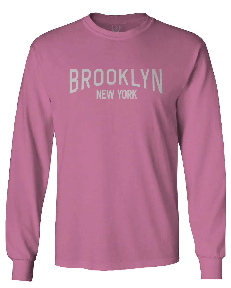Vintage New York Brooklyn NYC Cool Hipster Street wear mens Long sleeve t shirt