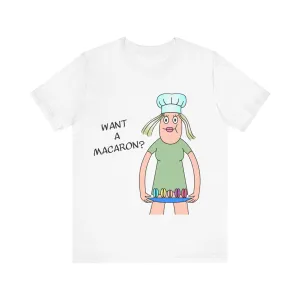 Want a Macaron Unisex Jersey Short Sleeve Tee
