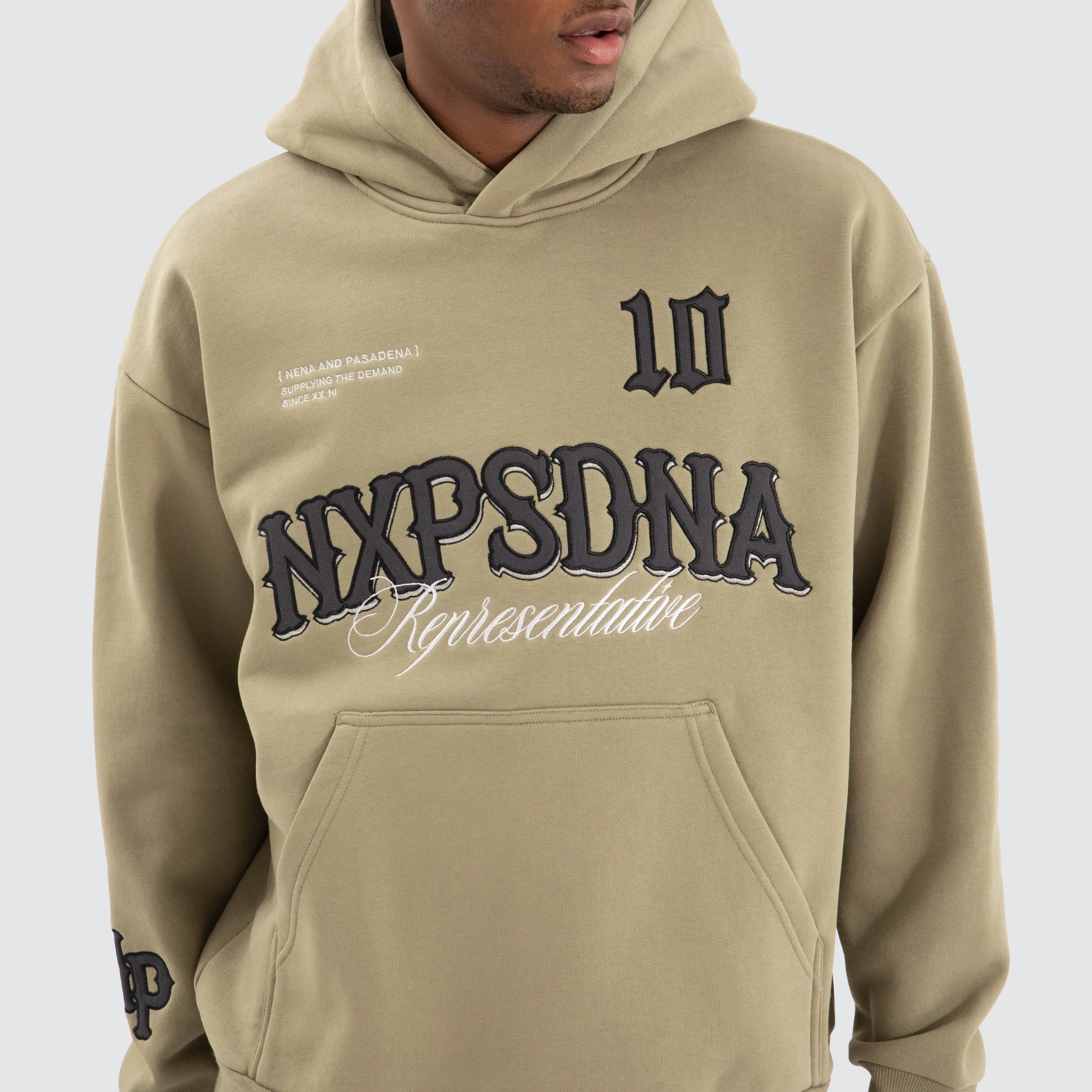 Warrior Relaxed Hoodie Khaki Green