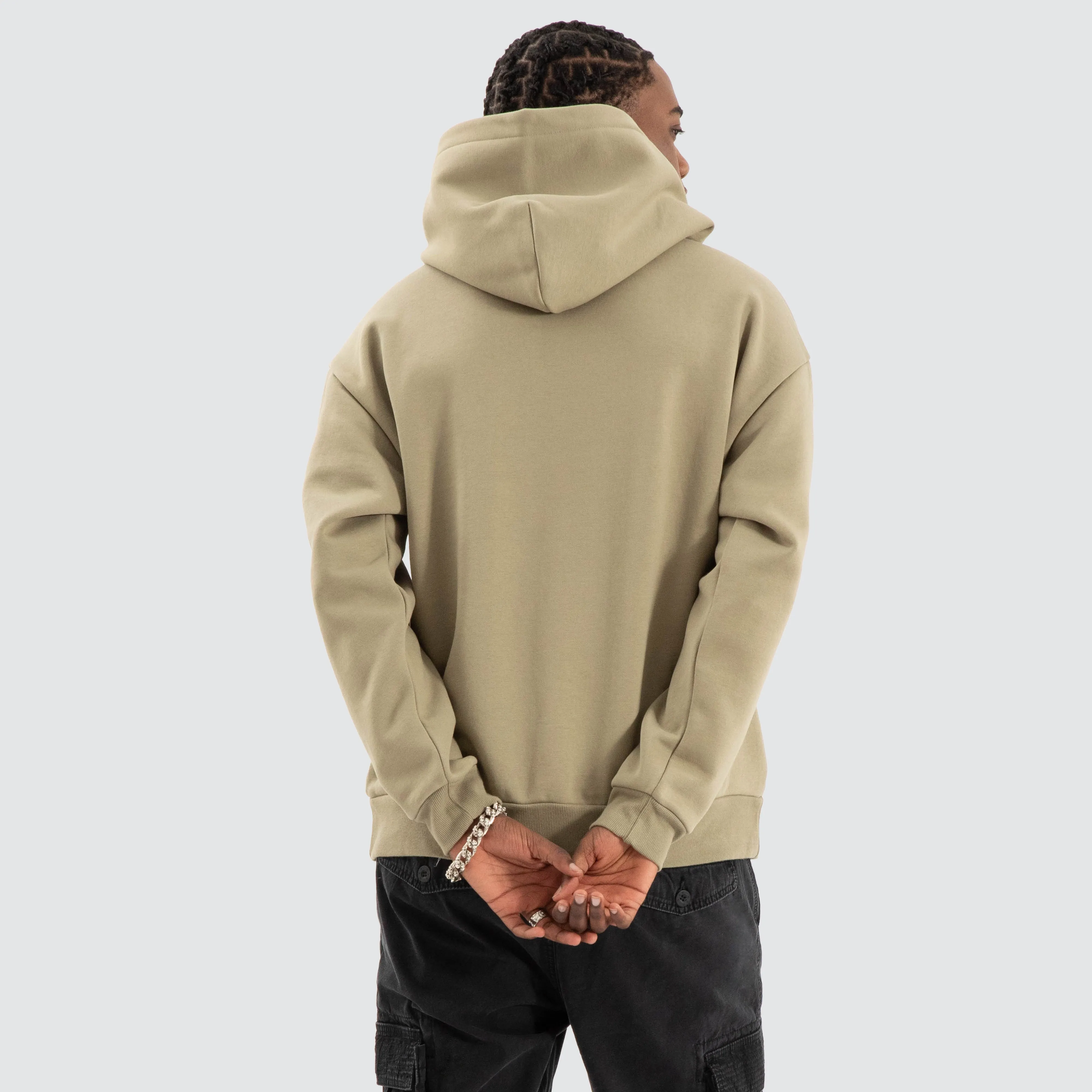 Warrior Relaxed Hoodie Khaki Green