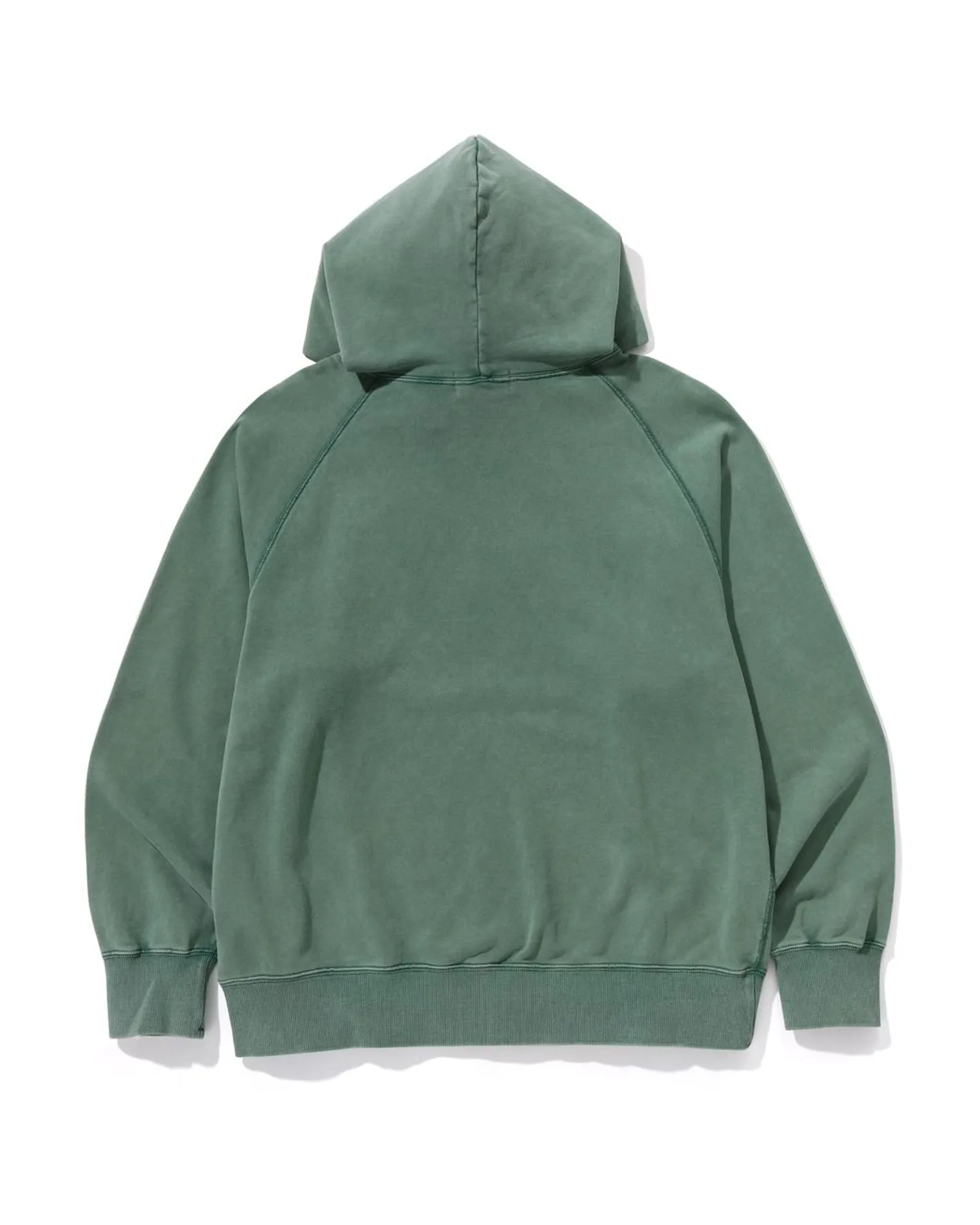 Washed Effect Relaxed Fit Pullover Hoodie