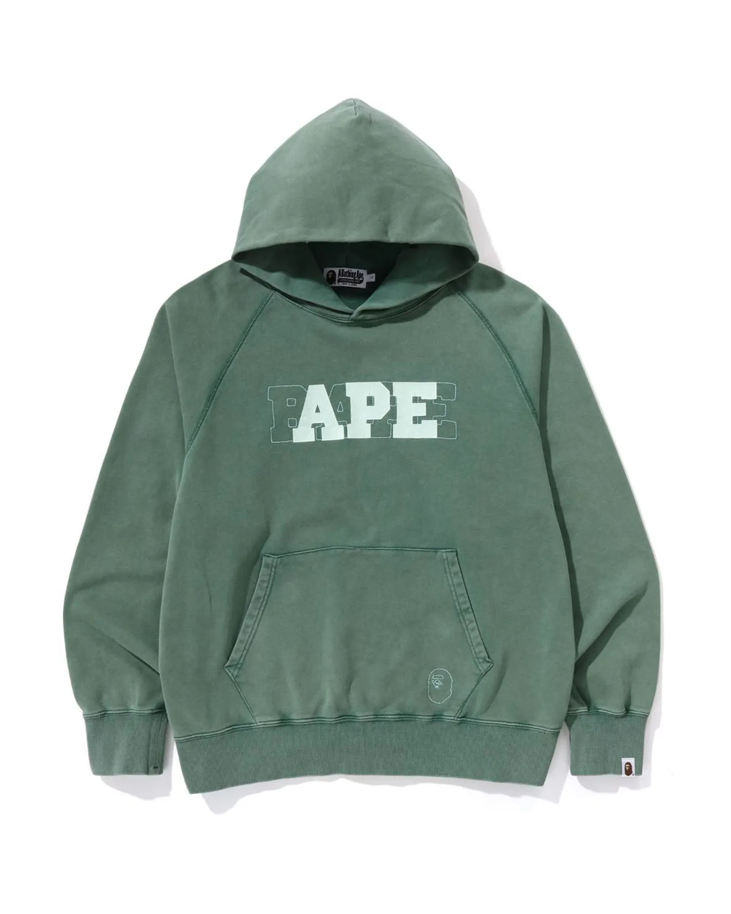 Washed Effect Relaxed Fit Pullover Hoodie