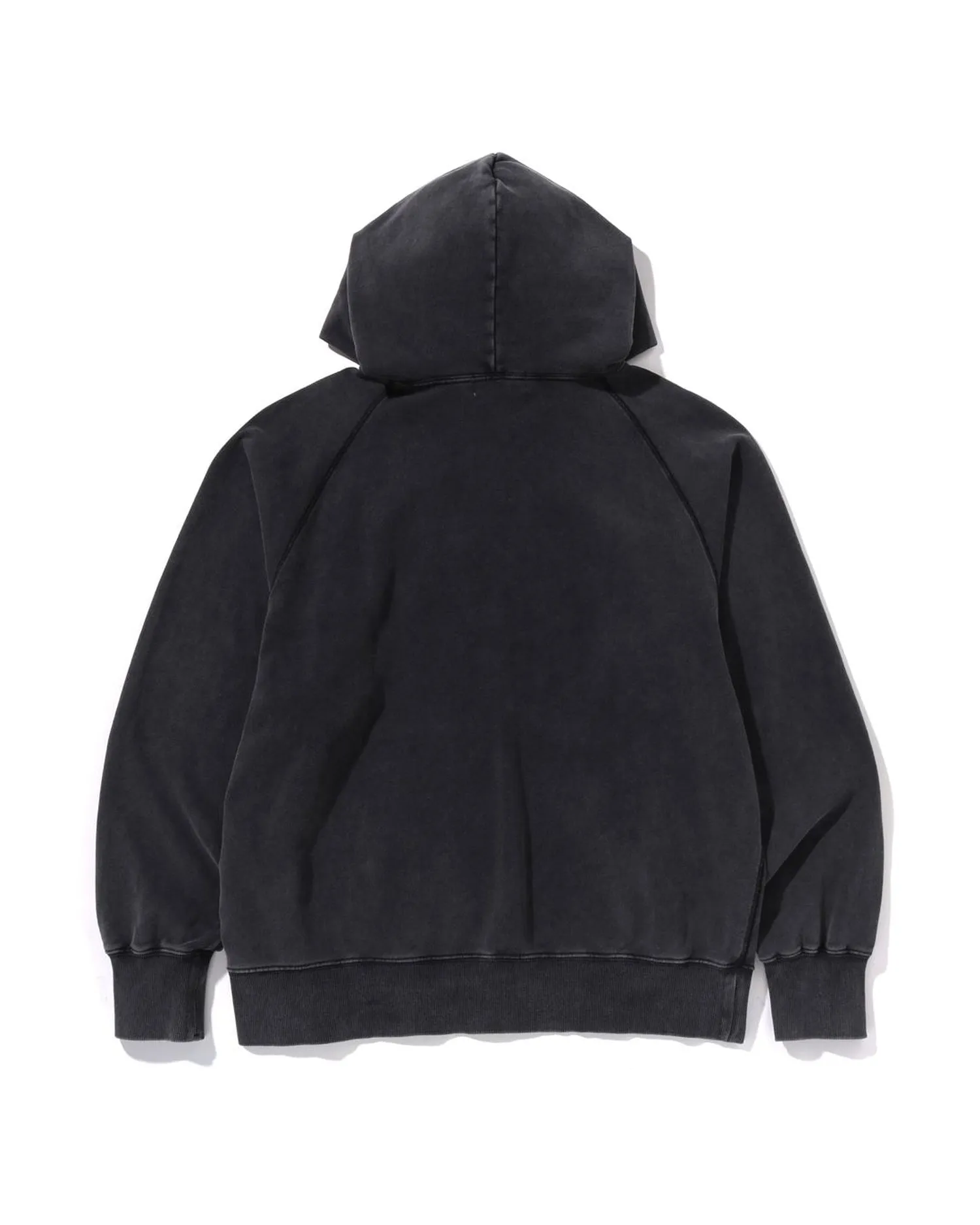 Washed Effect Relaxed Fit Pullover Hoodie