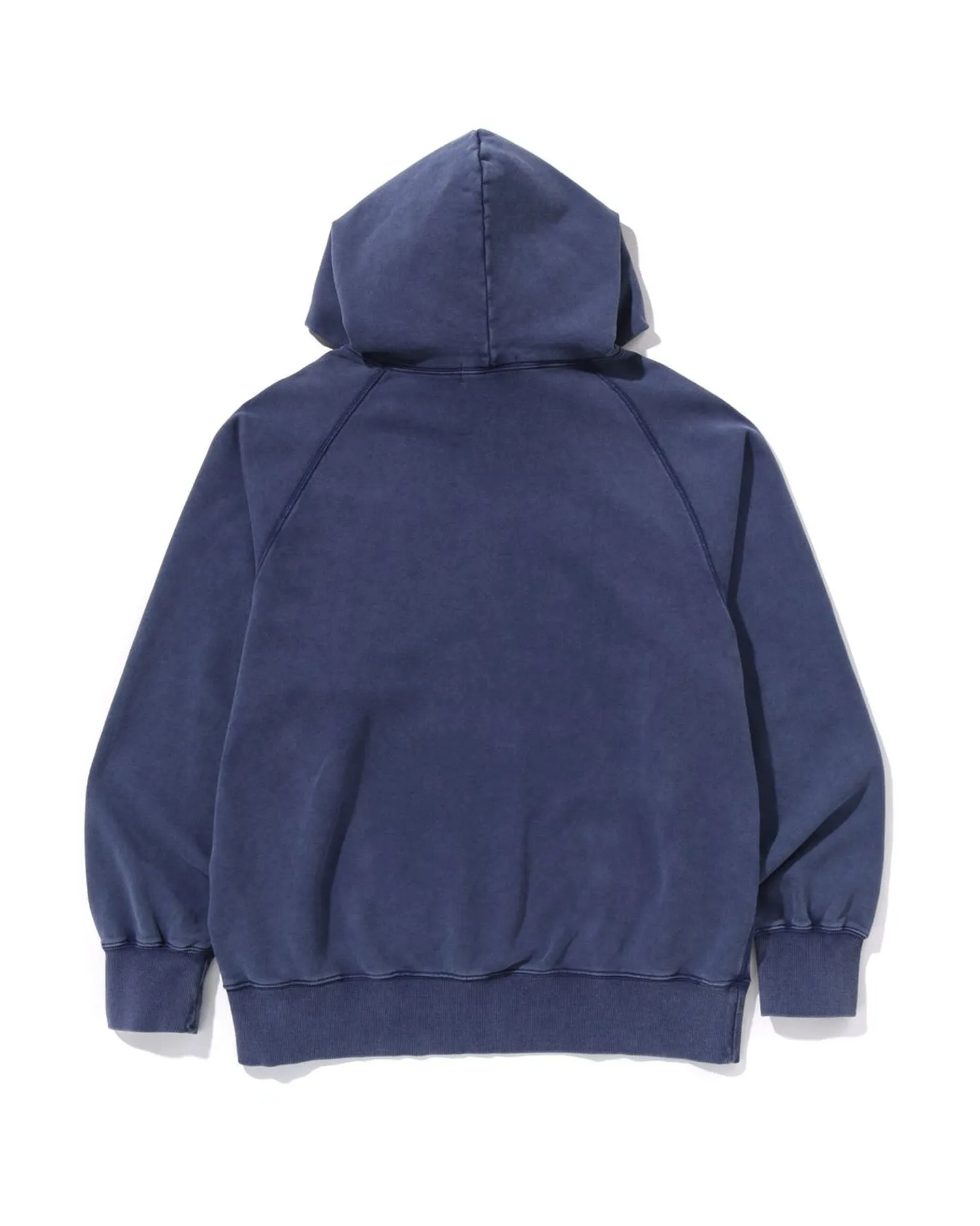 Washed Effect Relaxed Fit Pullover Hoodie