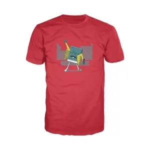 Weird Science Freddie Mercury Official Men's T-shirt (Red)