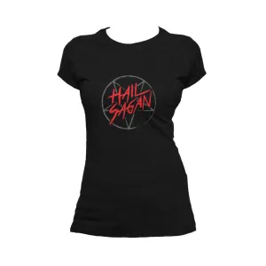 Weird Science Hail Sagan Official Women's T-shirt (Black)