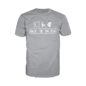 Weird Science I (Stick Figure Anatomical Heart) Science Official Men's T-shirt (Heather Grey)