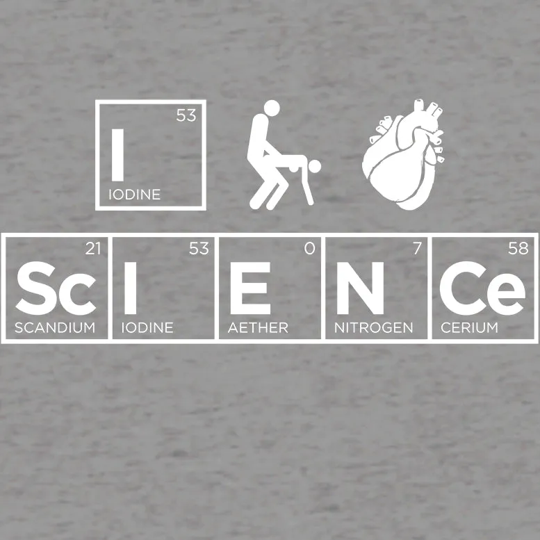 Weird Science I (Stick Figure Anatomical Heart) Science Official Men's T-shirt (Heather Grey)