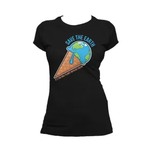 Weird Science Ice Cream Official Women's T-shirt (Black)