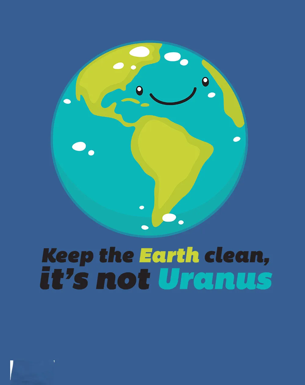 Weird Science Keep The Earth Clean It's Not Uranus Official Women's T-shirt (Royal Blue)
