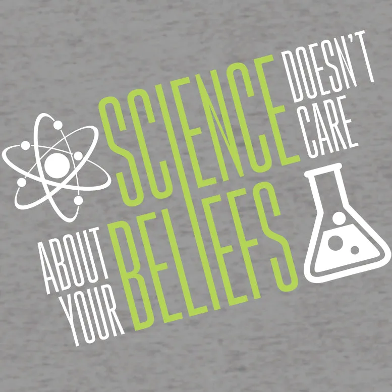 Weird Science Science Doesn't Care Official Men's T-shirt (Heather Grey)