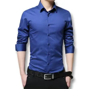 West Louis™ Long Sleeved Poplin Dress Cotton Shirt