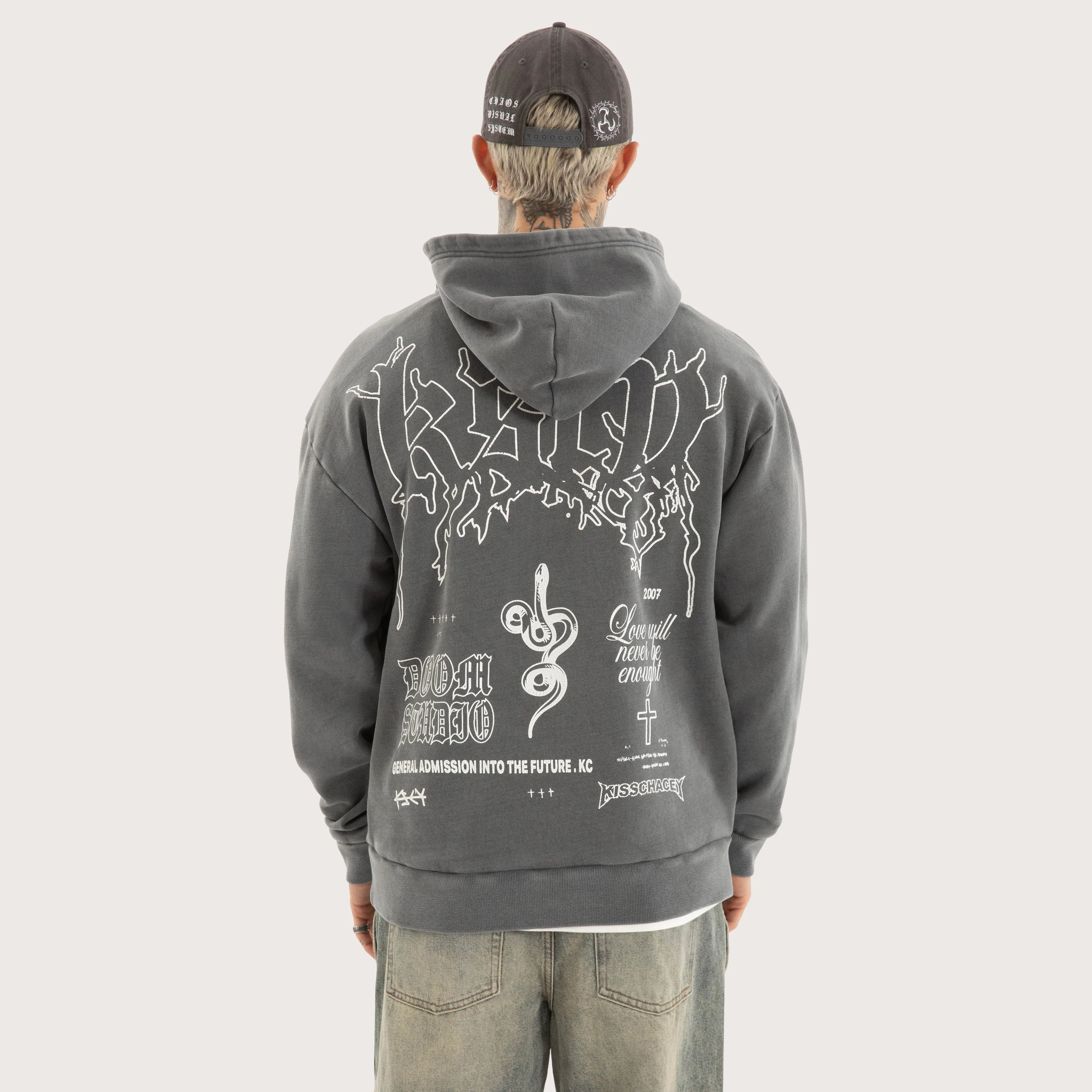 Whisper Relaxed Hoodie Pigment Charcoal